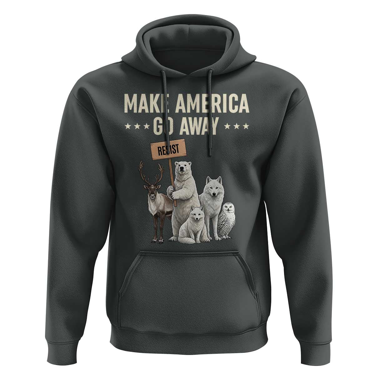 Make America Go Away Hoodie Greenland Support Gift