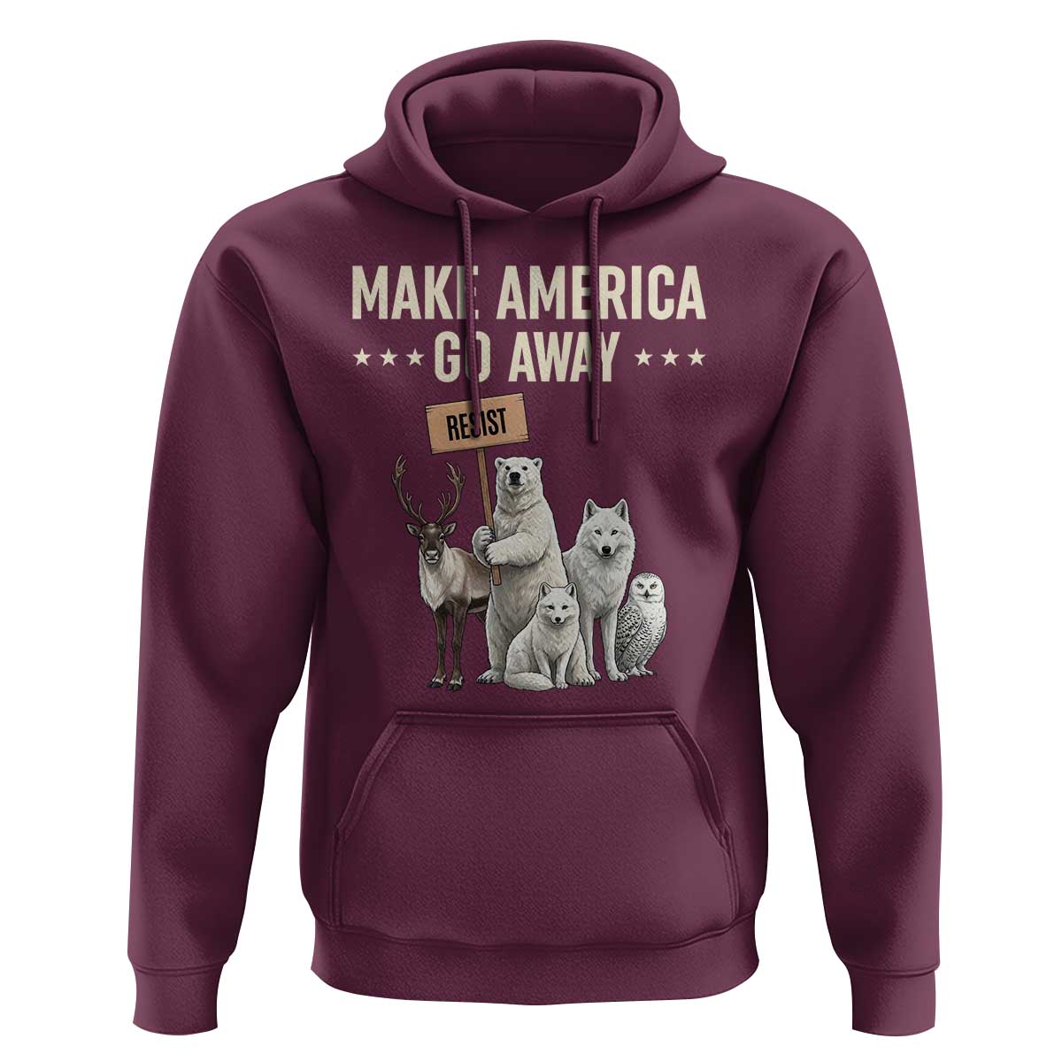 Make America Go Away Hoodie Greenland Support Gift