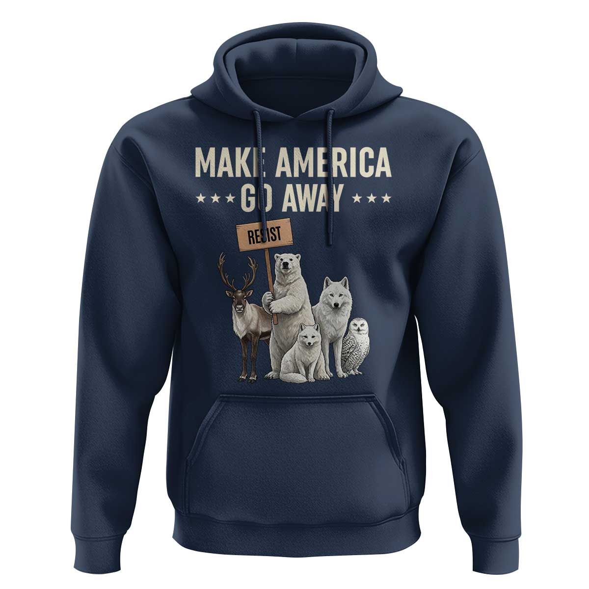 Make America Go Away Hoodie Greenland Support Gift