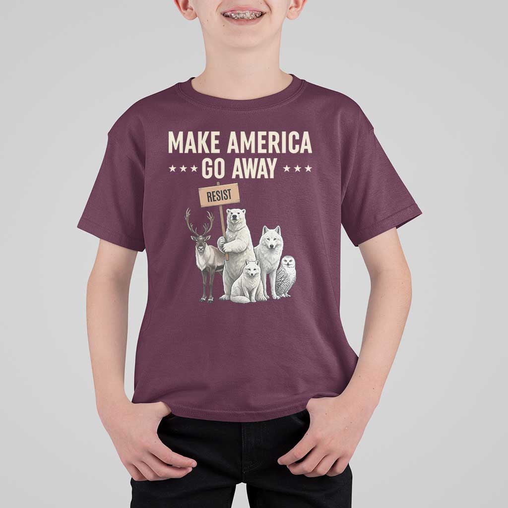 Make America Go Away T Shirt For Kid Greenland Support Gift
