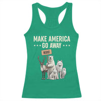 Make America Go Away Racerback Tank Top Greenland Support Gift