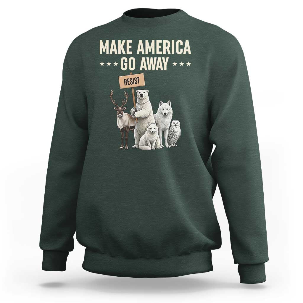 Make America Go Away Sweatshirt Greenland Support Gift