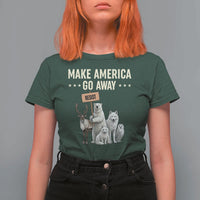 Make America Go Away T Shirt For Women Greenland Support Gift