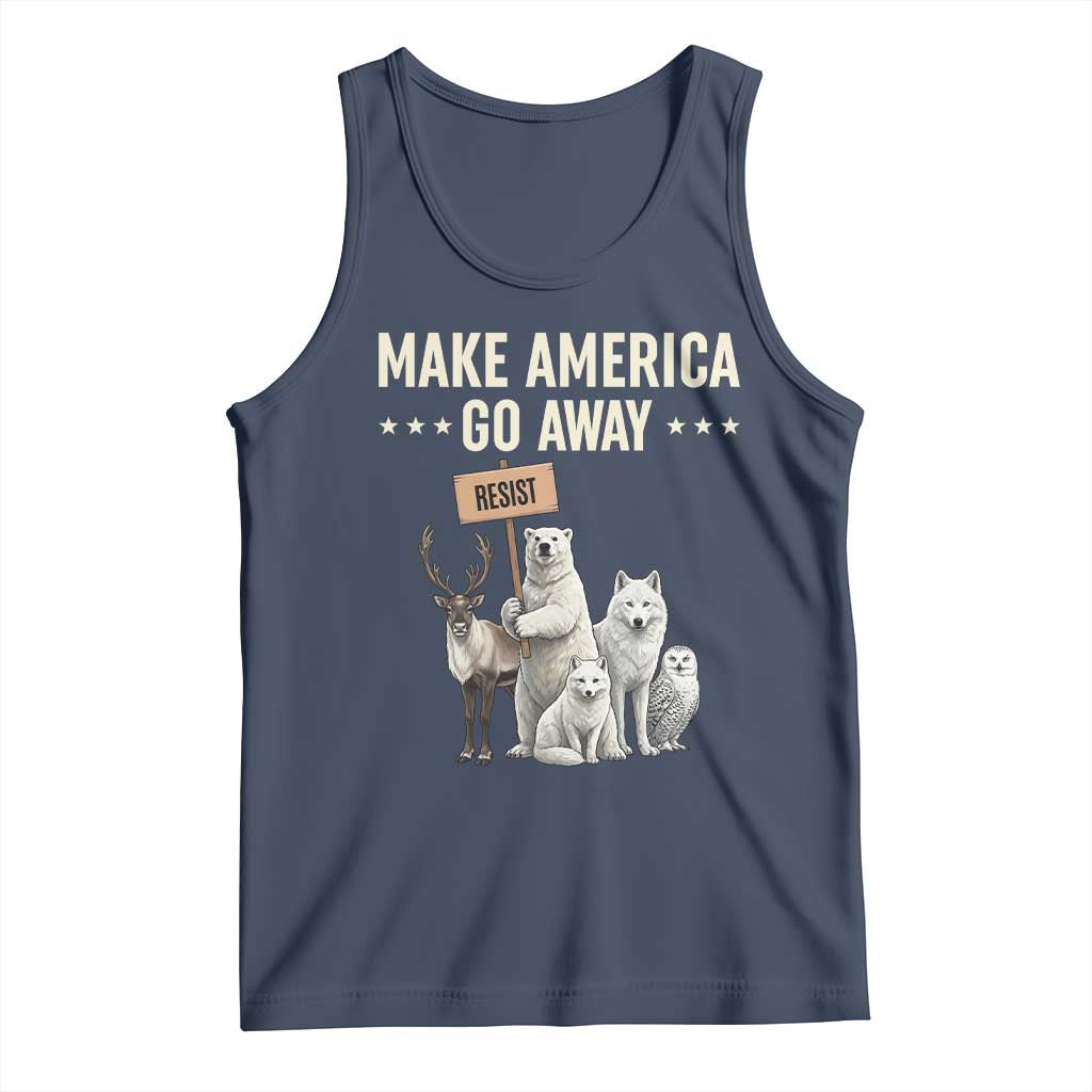 Make America Go Away Tank Top Greenland Support Gift