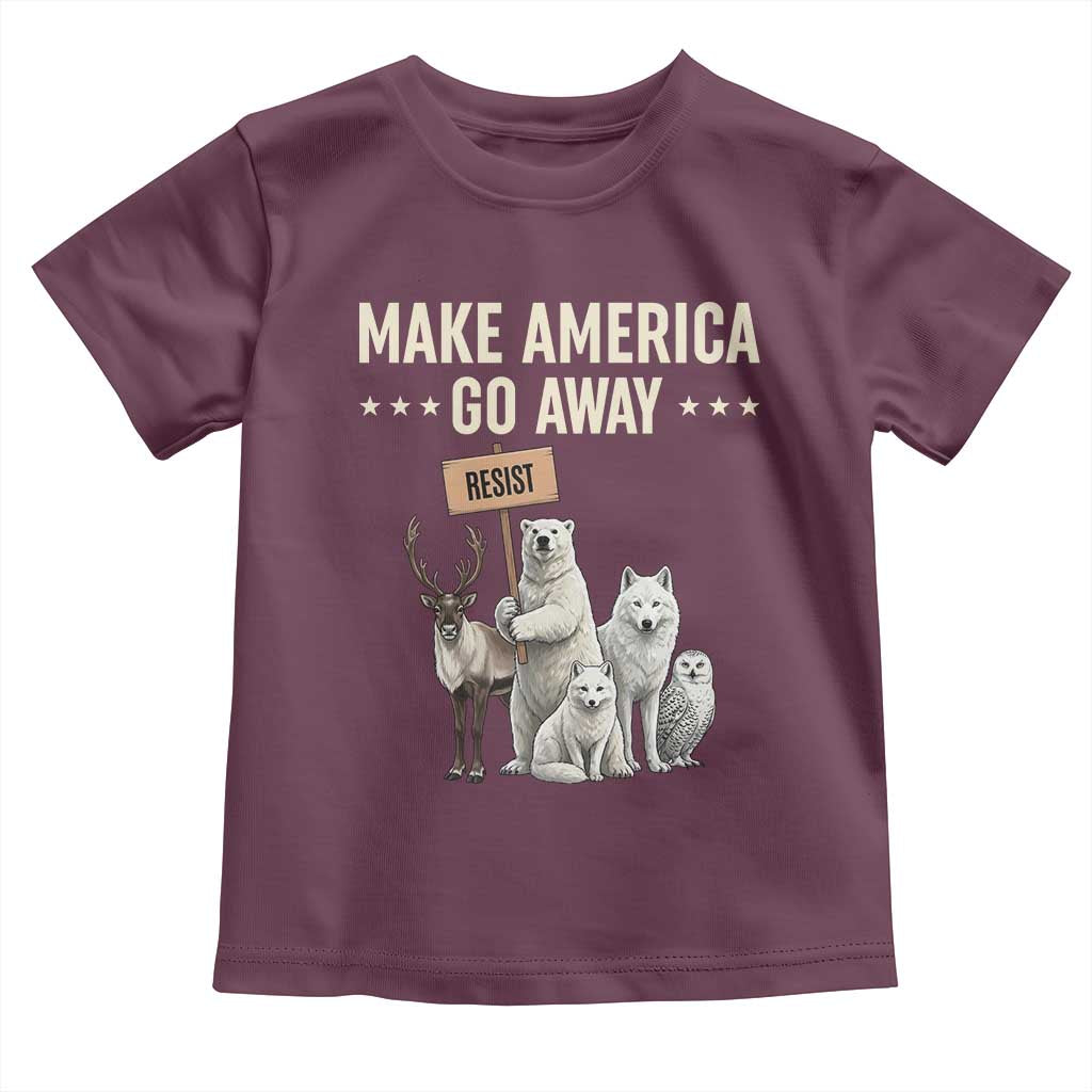 Make America Go Away Toddler T Shirt Greenland Support Gift