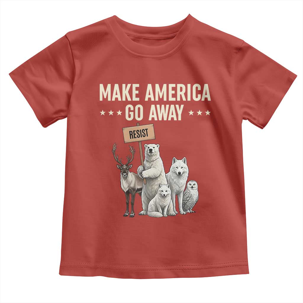 Make America Go Away Toddler T Shirt Greenland Support Gift