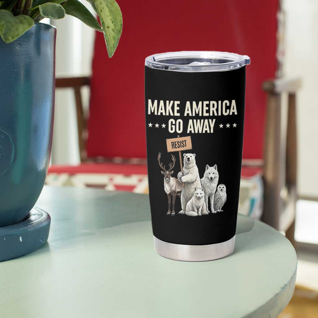 Make America Go Away Tumbler Cup Greenland Support Gift