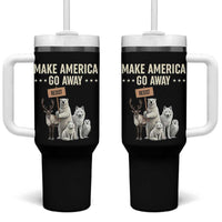 Make America Go Away Tumbler With Handle Greenland Support Gift