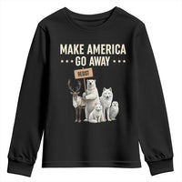 Make America Go Away Youth Sweatshirt Greenland Support Gift