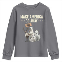 Make America Go Away Youth Sweatshirt Greenland Support Gift