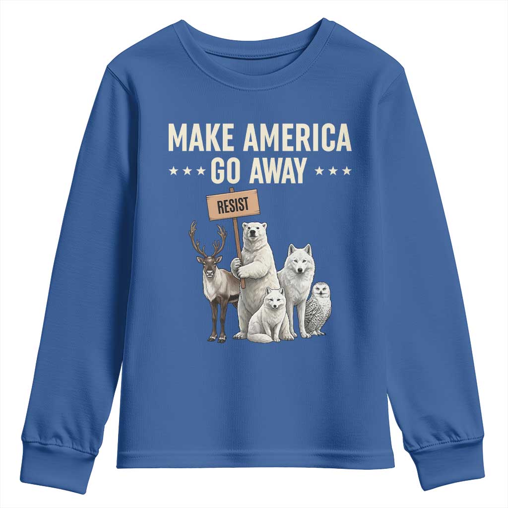 Make America Go Away Youth Sweatshirt Greenland Support Gift