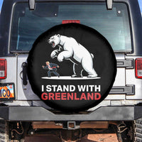 I Stand With Greenland Spare Tire Cover Anti Fascist Political Parody Gift