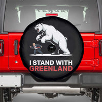 I Stand With Greenland Spare Tire Cover Anti Fascist Political Parody Gift