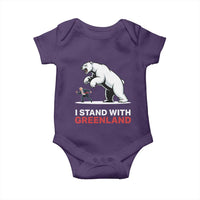 I Stand With Greenland Baby Onesie Anti Fascist Political Parody Gift