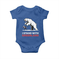 I Stand With Greenland Baby Onesie Anti Fascist Political Parody Gift