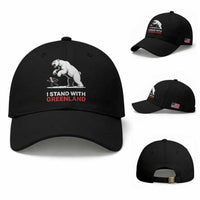 I Stand With Greenland Baseball Cap Anti Fascist Political Parody Gift