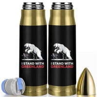 I Stand With Greenland Bullet Tumbler Anti Fascist Political Parody Gift