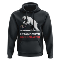 I Stand With Greenland Hoodie Anti Fascist Political Parody Gift