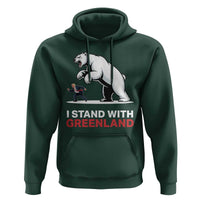 I Stand With Greenland Hoodie Anti Fascist Political Parody Gift