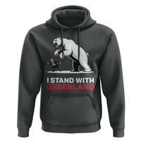 I Stand With Greenland Hoodie Anti Fascist Political Parody Gift