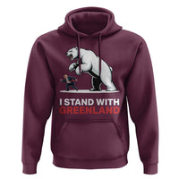I Stand With Greenland Hoodie Anti Fascist Political Parody Gift