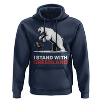I Stand With Greenland Hoodie Anti Fascist Political Parody Gift