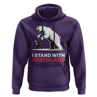 I Stand With Greenland Hoodie Anti Fascist Political Parody Gift