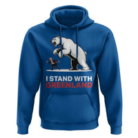 I Stand With Greenland Hoodie Anti Fascist Political Parody Gift