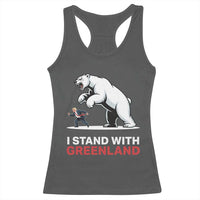 I Stand With Greenland Racerback Tank Top Anti Fascist Political Parody Gift