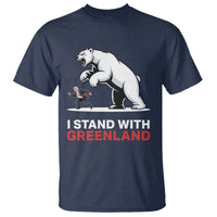 I Stand With Greenland T Shirt Anti Fascist Political Parody Gift