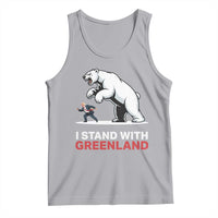 I Stand With Greenland Tank Top Anti Fascist Political Parody Gift