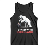 I Stand With Greenland Tank Top Anti Fascist Political Parody Gift