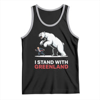 I Stand With Greenland Tank Top Anti Fascist Political Parody Gift