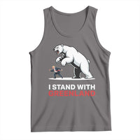 I Stand With Greenland Tank Top Anti Fascist Political Parody Gift