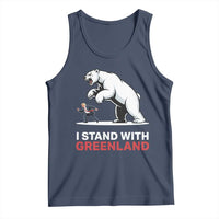 I Stand With Greenland Tank Top Anti Fascist Political Parody Gift