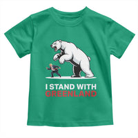 I Stand With Greenland Toddler T Shirt Anti Fascist Political Parody Gift