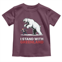 I Stand With Greenland Toddler T Shirt Anti Fascist Political Parody Gift