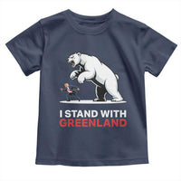 I Stand With Greenland Toddler T Shirt Anti Fascist Political Parody Gift