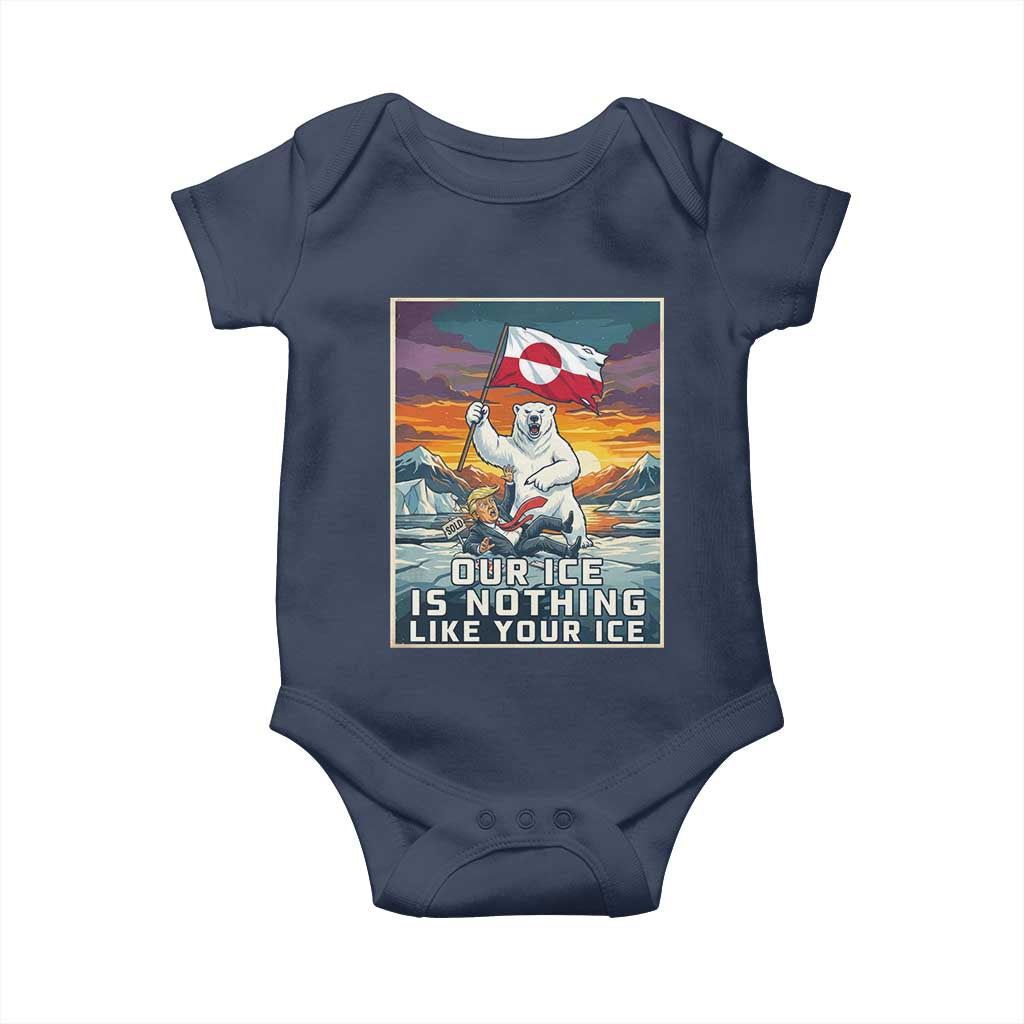 Funny Our Ice Is Nothing Like Your Ice Baby Onesie Greenland Support Gift
