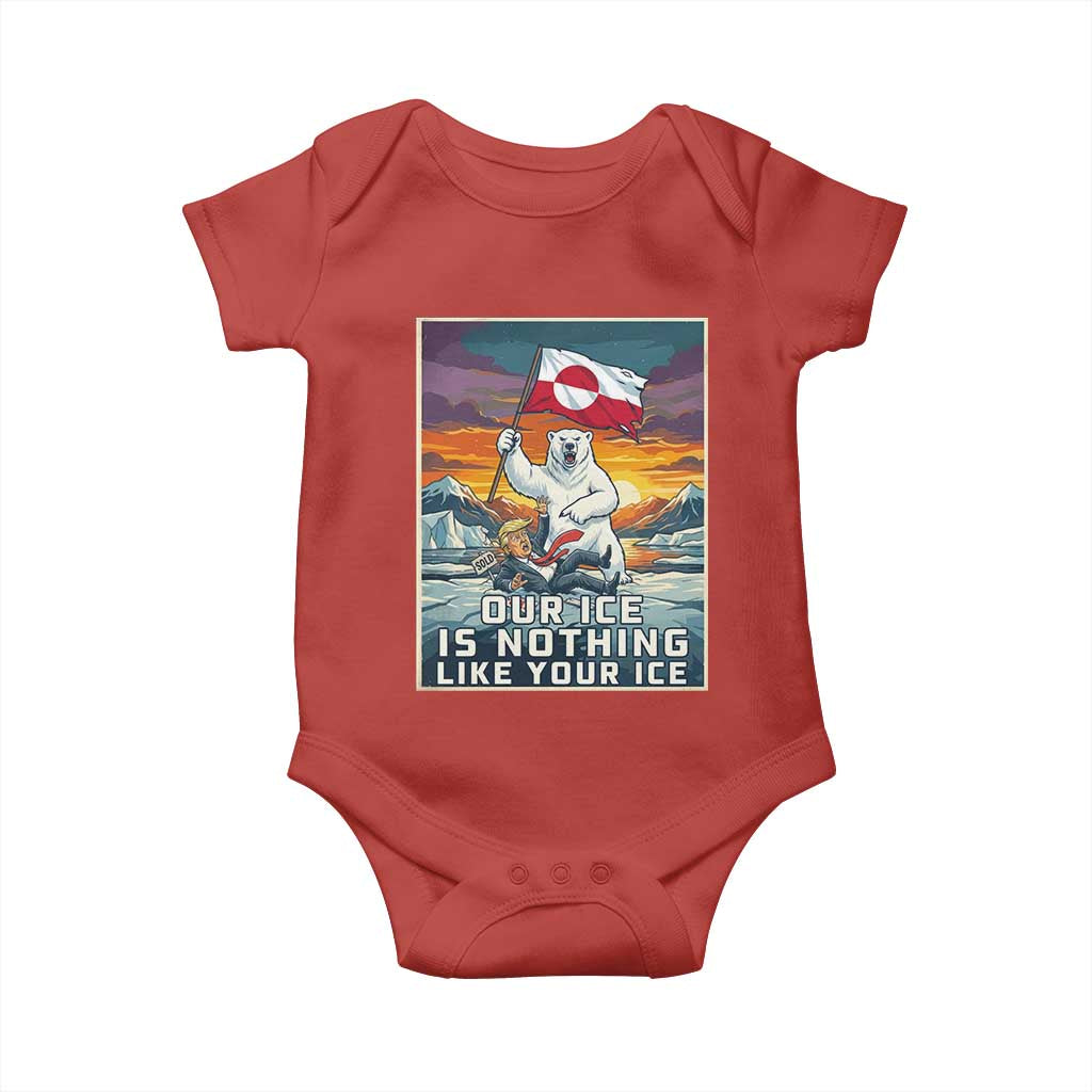 Funny Our Ice Is Nothing Like Your Ice Baby Onesie Greenland Support Gift