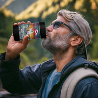 Funny Our Ice Is Nothing Like Your Ice 4 in 1 Can Cooler Tumbler Greenland Support Gift