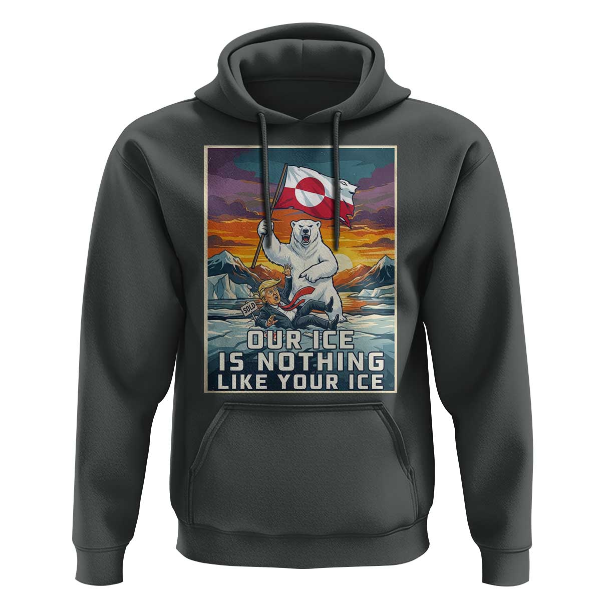 Funny Our Ice Is Nothing Like Your Ice Hoodie Greenland Support Gift