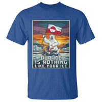 Funny Our Ice Is Nothing Like Your Ice T Shirt Greenland Support Gift