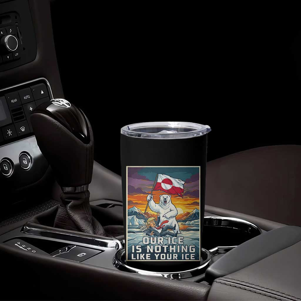 Funny Our Ice Is Nothing Like Your Ice Tumbler Cup Greenland Support Gift