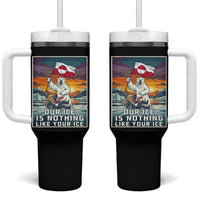 Funny Our Ice Is Nothing Like Your Ice Tumbler With Handle Greenland Support Gift