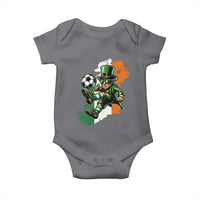 Funny Leprechaun Playing Soccer Baby Onesie St Patricks Day