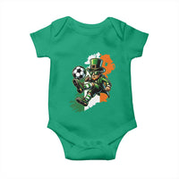 Funny Leprechaun Playing Soccer Baby Onesie St Patricks Day