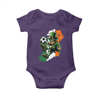 Funny Leprechaun Playing Soccer Baby Onesie St Patricks Day