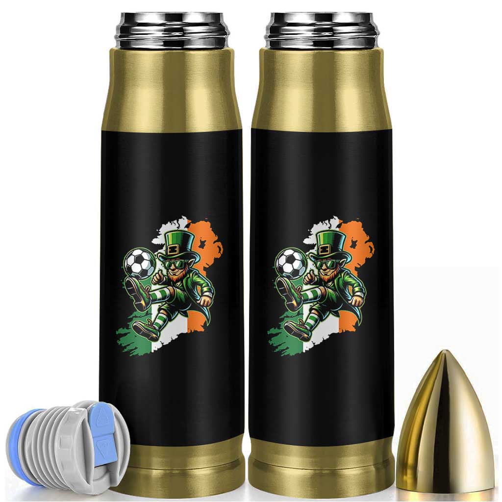 Funny Leprechaun Playing Soccer Bullet Tumbler St Patricks Day