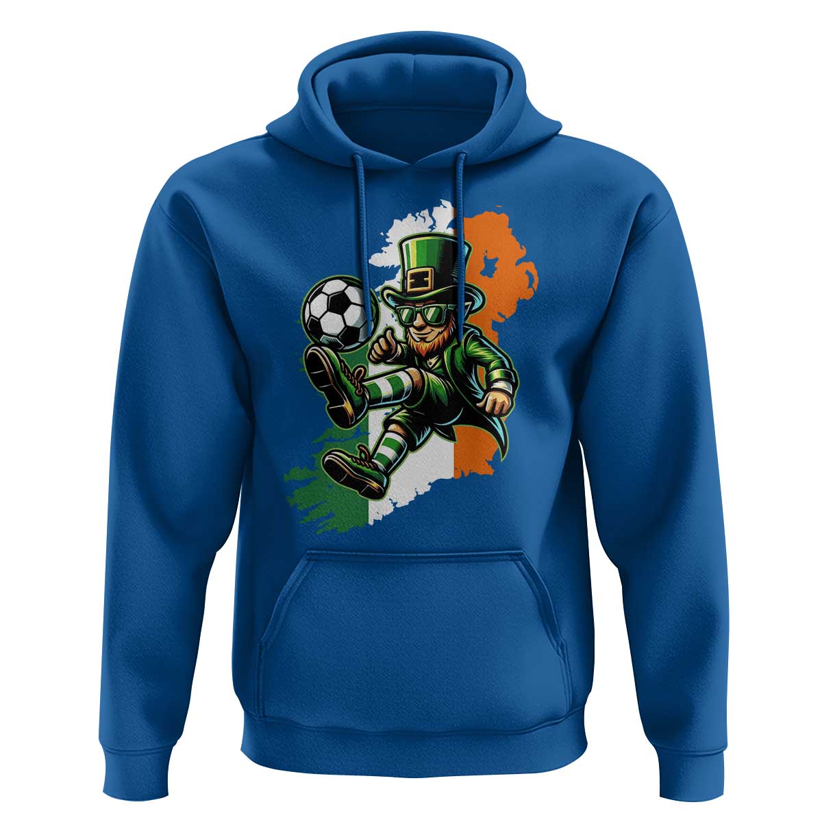 Funny Leprechaun Playing Soccer Hoodie St Patricks Day